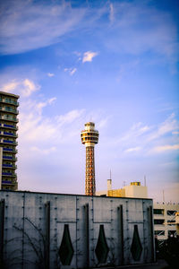 Low angle view of buildings against sky