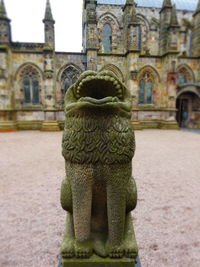 Statue of historic building