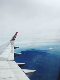 Airplane flying in sky