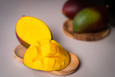 Close-up of food on table