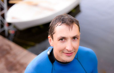 Portrait of smiling young man