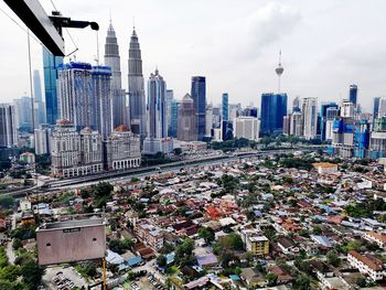 View of modern buildings in city