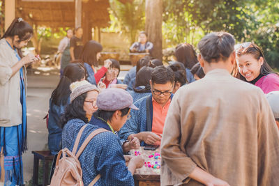 Group of people in traditional clothing