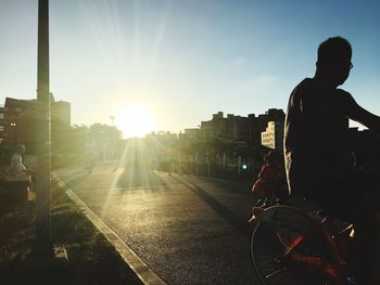 Road at sunset