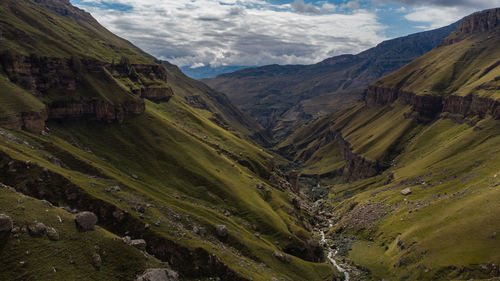 River in mountains, dagestan, russia