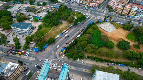 Aerial view of dar es salaam, tanzania