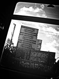 Low angle view of sign board