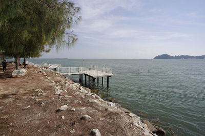 Scenic view of sea against sky