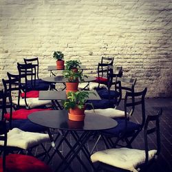 View of empty chairs