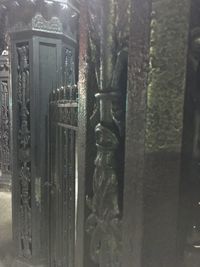 Close-up of closed door