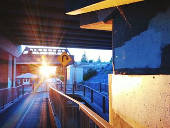 Street lights at night