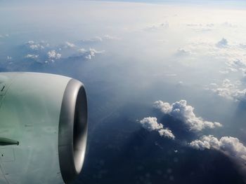 Aerial view of clouds in sky