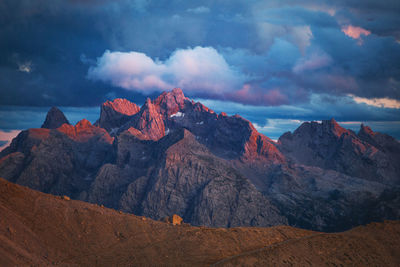 Scenic view of mountain against sky