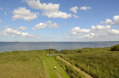 Scenic view of sea against sky