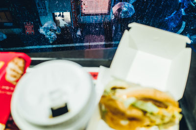 Close-up of food in plate