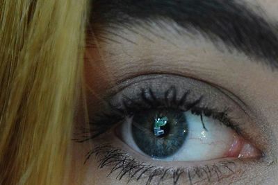 Extreme close up of human eye