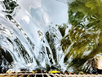 Close-up of rippled water