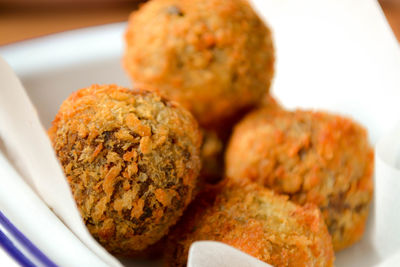 Close-up of meat balls