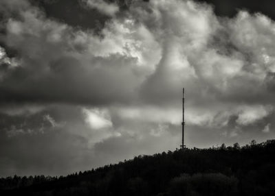 Low angle view of cloudy sky