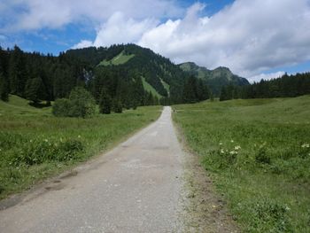 Country road passing through landscape