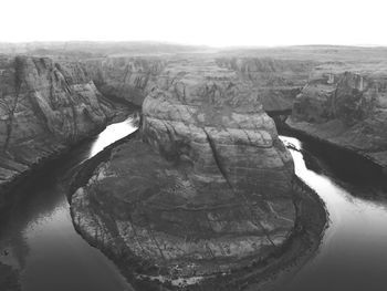 Scenic view of cliffs