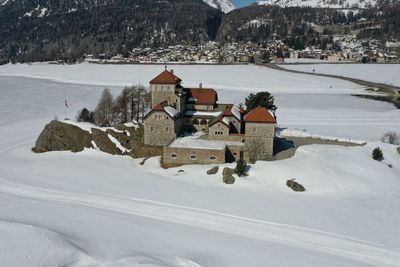 View of snow covered landscape