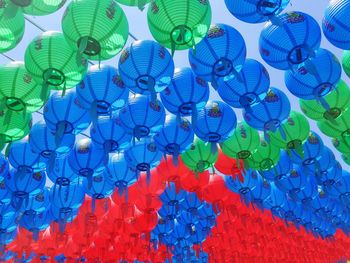 Multi colored lanterns 