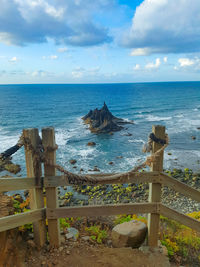 Scenic view of sea against sky