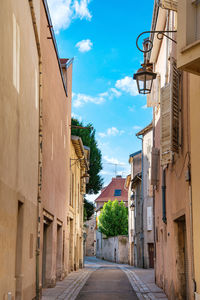 Street amidst buildings in town