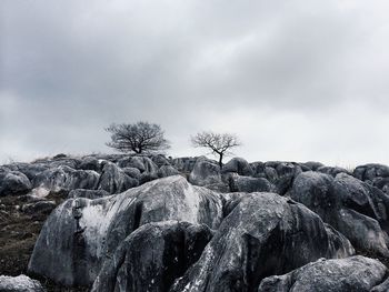 Scenic view of rock formations