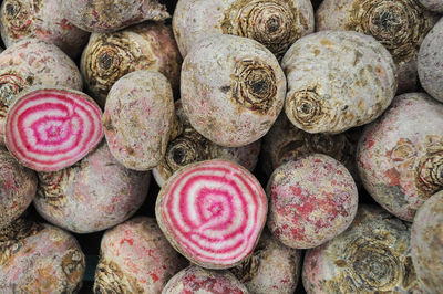 Full frame shot of pumpkins for sale