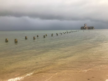 Scenic view of sea against sky