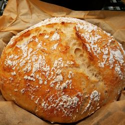 Close-up of bread in plate