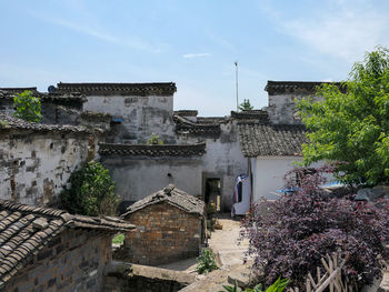 Buildings against sky in city