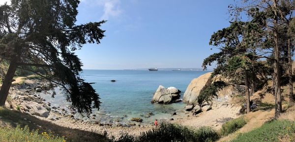 Scenic view of sea against sky