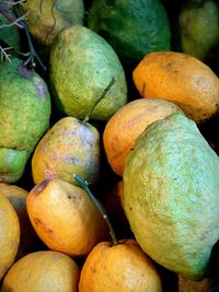 Close-up of fruits for sale at market stall