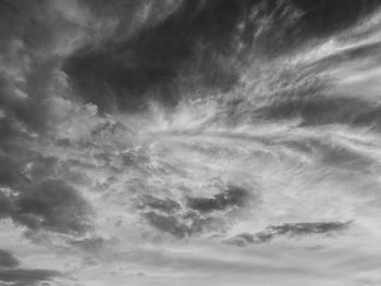 Low angle view of cloudy sky