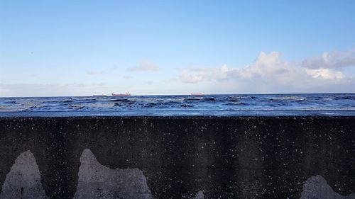 Scenic view of sea against sky
