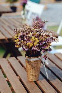 Close-up of potted plant on table