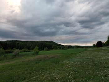 Scenic view of landscape against sky