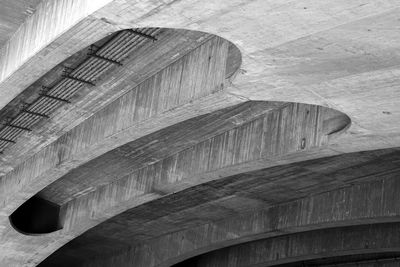 Low angle view of bridge in building