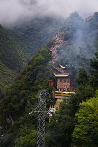 Aerial view of a building