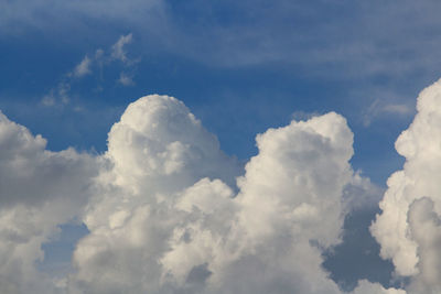 Low angle view of clouds in sky