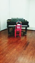 Chairs and tables on hardwood floor at home