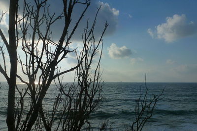 Scenic shot of calm sea against sky