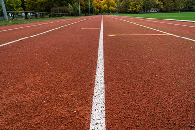 Close-up of empty road