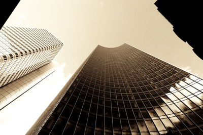 Low angle view of skyscrapers