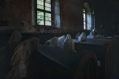 Interior of abandoned house