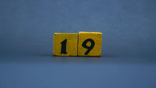 Close-up of toy blocks on table