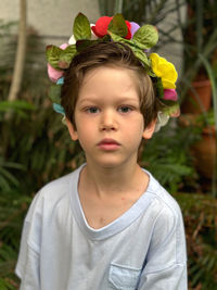 Portrait of young woman